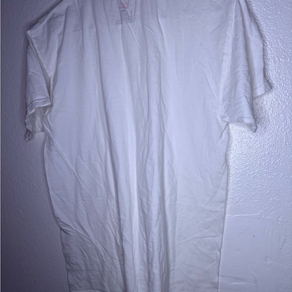 Hanes White Short Sleeve Tee Soft Cotton Classic